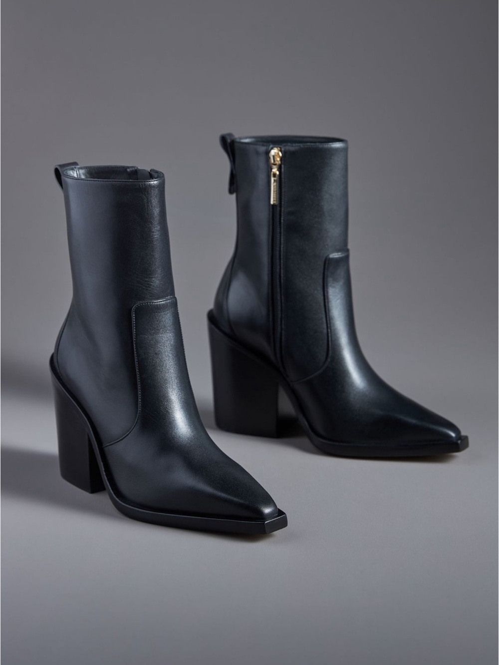 Larroudé James 95MM Leather Ankle Booties
$430